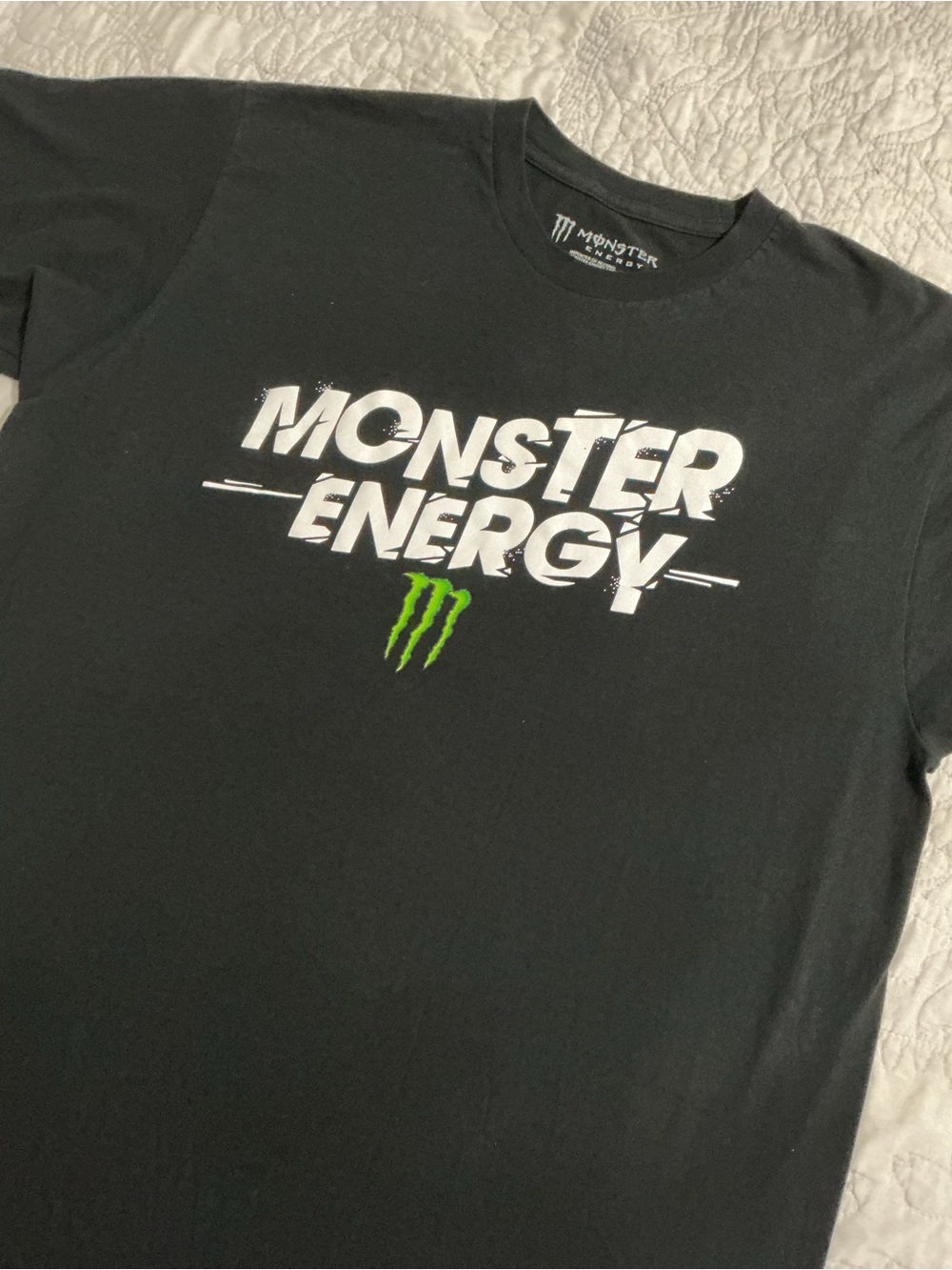Monster Energy Men’s Graphic Black Logo T-Shirt Size XL